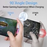 Teeind USB C Angle Cord: [90 Degree/6ft/4Pack] Nylon USB C Cable Compatible with Samsung Galaxy S10/S10e/9/Note 10, Charger Cable-[Blue/Black/Magenta/Purple] - Image 4