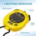 Sper Scientific Stopwatch, Water Resistant, Decimal Display and Multi-Split Stop Watch Timer for Sports, Coaches, Industrial Workers, and Trainers - Image 6