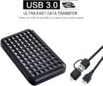 Ultra Slim Portable External Hard Drive 2.5'' USB 3.0 HDD Storage for PC, Mac, Laptop, PS4, PS5, Xbox one (750GB) - Image 3