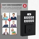 Kwikset SmartCode 260 Keyless Entry Electronic Keypad Deadbolt Door Lock with Auto-Lock, Custom User Codes, Advanced Security in Matte Black Contemporary - Image 6