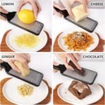 LHS Citrus Lemon Zester Cheese Grater - Stainless Steel Kitchen Tool for Parmesan Cheese, Ginger, Garlic, Nutmeg, Chocolate, Fruits, Dishwasher Safe - Image 4