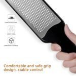 LHS Citrus Lemon Zester Cheese Grater - Stainless Steel Kitchen Tool for Parmesan Cheese, Ginger, Garlic, Nutmeg, Chocolate, Fruits, Dishwasher Safe - Image 5