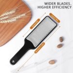 LHS Citrus Lemon Zester Cheese Grater - Stainless Steel Kitchen Tool for Parmesan Cheese, Ginger, Garlic, Nutmeg, Chocolate, Fruits, Dishwasher Safe - Image 6