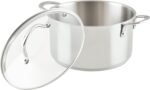 Rachael Ray Professional Stainless Steel Stockpot with Lid, Compatible with All Cooktops, Induction Ready, Dishwasher Safe, 6 Quart Stock Pot - Stainless Steel - Image 8