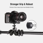Mini Portable Travel Camera Mobile Phone Tripod, Flexible Octopus Tripod Stand Desk Travel Outdoor Compatible with iPhone |Android Phones|Cameras|GoPro - Image 3
