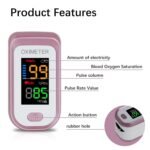 Pulse Oximeter Fingertip, Blood Oxygen Saturation Monitor with Large LED Display, Heart Rate Monitor for Adults, Fingertip Pulse Oximetr, with Lanyard (Rose Gold) - Image 4