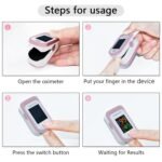 Pulse Oximeter Fingertip, Blood Oxygen Saturation Monitor with Large LED Display, Heart Rate Monitor for Adults, Fingertip Pulse Oximetr, with Lanyard (Rose Gold) - Image 7