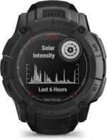 Garmin Instinct 2X Solar - Tactical Edition, Rugged GPS Smartwatch, Built-in Flashlight, Ballistics Calculator, Solar Charging Capability, Black (Renewed) - Image 3