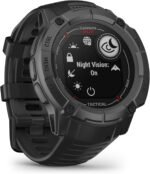 Garmin Instinct 2X Solar - Tactical Edition, Rugged GPS Smartwatch, Built-in Flashlight, Ballistics Calculator, Solar Charging Capability, Black (Renewed) - Image 4