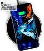 University of Nebraska Wireless Charger with Illuminated Cornhuskers Logo & Built-in Power Bank for Wired and Wireless Charging. 100% Portable Wireless Phone Charger, NCAA Gifts - Image 6