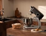 Stand Mixer All Metal - Heavy Duty Kitchen Standing Mixer 5.3 Quart with 4 Stainless Steel Attachments, DC Motor & Multifunctional Power Hub, 8-Speed & Timer, Lower Noise (Black) - Image 3