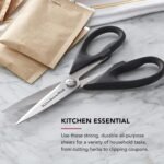 KitchenAid All Purpose Kitchen Shears with Protective Sheath Durable Stainless Steel Scissors, Dishwasher Safe, Soft Grip Comfort Handle, 8.72 Inch, Black, Pack of 12 - Image 3