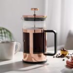 Pinky Up Piper Tea Press Pot, Coffee Maker, French Press for Loose Leaf Tea and Coffee, Hot or Iced Beverage Brewer, 34 oz, Rose Gold - Image 5