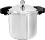 MegaChef 24 Quart Large Capacity Aluminum Stovetop Pressure Cooker for Induction and Gas Stove-Tops - Image 3