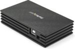 StarTech.com 4 Port Compact Black USB 2.0 Hub - Bus-powered or with Included Power Adapter - Portable Mac/PC laptop hub, TAA (ST4202USB) - Image 3