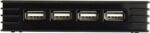 StarTech.com 4 Port Compact Black USB 2.0 Hub - Bus-powered or with Included Power Adapter - Portable Mac/PC laptop hub, TAA (ST4202USB) - Image 4