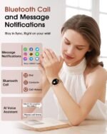 1.27'' Smart Watches for Women (Answer/Make Calls), Activity Fitness Tracker with 130+ Sport Modes, 24/7 Heart Rate, Sleep Monitor, 4 Watch Bands, 41mm Smartwatch for Android & iPhone, Rose Gold - Image 4