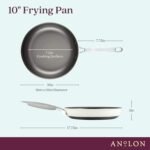 Anolon Achieve Hard Anodized Nonstick Frying Pan/Skillet, 10 Inch, Cream - Image 3