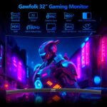 Gawfolk 32 inch Gaming Monitor 1800R Curved Computer Monitors 165HZ / 180HZ PC Monitors VA Screen for Home, Office and Dormitory, FHD 1080P Computer Monitor Support HDMI & DP - Image 3