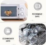 5pc Glass Mixing Bowls with Lids Set (4.65QT, 2.80QT, 1.64QT, 1.16QT, 0.85QT), Nesting Salad Bowl, Large Glass Mixing Bowl for Cooking, Baking, Prepping-Dishwasher Microwave Freezer Safe - Image 5