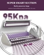 Mesliese Vacuum Sealer Machine, 95kPa 140W Double Seal Powerful Food Sealer, One Hand Operation Food Storage with Build-in Cutter & Roll Storage, ETL Tested (White) - Image 5
