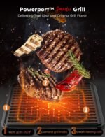 Nuwave Plug-In Grill Air Fryer Oven Combo w/Sheath Heaters, Authentic Char Flavor, 2024 New Convection System, 2X More Even, 100 Presets, Smarter Probe, 50-550°F, Stainless Steel - Image 4