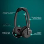 EPOS Impact 1061T - Enhanced Open Office Headset with Hybrid ANC, EPOS AI™ Microphone, and Multipoint Connectivity - Image 3