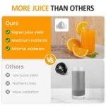 Dual-Head Electric Citrus Juicer, Plug-in Model Juicer Machine with Cleaning Brush, Portable Lemon Squeezer for Fresh Orange, Lemon, Lime, Kiwi, Grapefruit, Easy to Clean&Use - Image 4