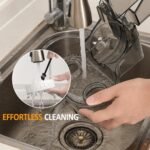 Dual-Head Electric Citrus Juicer, Plug-in Model Juicer Machine with Cleaning Brush, Portable Lemon Squeezer for Fresh Orange, Lemon, Lime, Kiwi, Grapefruit, Easy to Clean&Use - Image 6