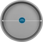 OvenStuff HG368-AZ Nonstick Bakeware 9" Round Cake Pan, Set of 3, Grey - Image 4