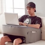 Reading Pillow for Gaming, Extra Large Laptop Pillow for Adult, Memory Foam Lap Desk Gaming Pillow for Reading, Working, Playing Steam Deck Switch or Sitting in Bed Floor Sofa(Grey) - Image 5