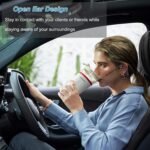 Open Ear Bone Conduction Headphones with mic - Bluetooth Headset Waterproof Bone Conducting Earphones, Headphones Wireless Earbuds Set, with QCC Chip, CVC8.0 Noise-canceling - Image 4