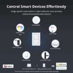 Wireless Zigbee Smart Button, 4-Way Remote Control Button Switch for Smart Home Devices, Scene Controller, Compatible with Tuya, Home Assistant, Homey, Hubitat, Requires Tuya Zigbee Hub - Image 3