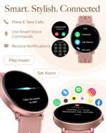Smart Watch for Women Men, for Android iOS with Sleep & Calorie Monitor, Pedometer Fitness Tracker, Bluetooth Call, IP68 Waterproof, 112+ Sport Modes Round Face Smartwatch (Casual, Pink, 1.39) - Image 3
