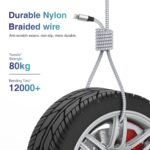 Durable iPhone Charger Cord 6FT 3Pack [Apple MFi Certified] Lightning Cable Nylon Braided iPhone Cord Fast Charging Cable Compatible with iPhone 14/13/12 Pro Max/12Pro/11 - Image 4