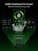 MOVE SPEED External Hard Drive with Touchscreen, Up to 10Gbps Portable SSD, USB-C 3.2 Gen2, Compatible with iPhone, Windows, Mac & More (ST10,1TB) - Image 3