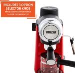 Imusa 4 Cup Epic Electric Espresso/Cappuccino Maker (Cafe Cubano, Cortadito, Colada, Cafe con Leche), Red - Image 5