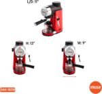 Imusa 4 Cup Epic Electric Espresso/Cappuccino Maker (Cafe Cubano, Cortadito, Colada, Cafe con Leche), Red - Image 7