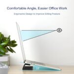 Portable Laptop Wedge Airflow Cooling Stand, Aluminium Laptops Feet Legs Improved Ergonomics, Stability, and Versatility - Compatible with MacBook and All Laptop, with Ruler - Image 3