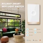 Smart Wall Light Switch, 2.4GHz 1 Gang WiFi Touch Switches, Neutral Wire Required, 3 Way Muti Remote Control Smart Life/Tuya App, Compatible with Alexa, Google Home, White, 2026 - Image 3