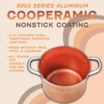CONCORD 7 QT Copper Non Stick Stock Pot Casserole Coppe-Ramic Series Cookware (Induction Compatible) - Image 4
