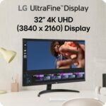 LG 32UR500K-B Ultrafine 32-inch 4K UHD (3840x2160) Computer Monitor HDR10 Built-in Speaker x2 OnScreen Control Reader Mode Flicker Safe Borderless Design HDMIx2 DisplayPort Black - Image 3