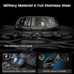 KOSPET Tank M4 Smart Watch for Men, Full Stainless Steel, GPS & Offline Maps, 10ATM Waterproof 45m Freediving, 50-Day Battery, Bluetooth Calls, 24/7 Heart Monitor, for Android & iOS - Image 3