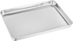 TeamFar Baking Sheet Set of 2, Baking Pans Tray Cookie Sheet Stainless Steel, Non Toxic & Healthy, Mirror Finish & Rust Free, Easy Clean & Dishwasher Safe - Image 3