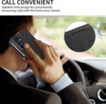 JanCalm for Galaxy A17/A16 5G Phone Case, Wallet Case with RFID Blocking, Card Holder/Cash Slots, Premium Leather Protective Flip Cover, Magnetic Closure, Kickstand (Black) - Image 6