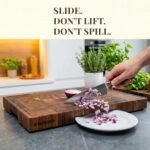 American Black Walnut Cutting Board - 15.7 x 10.2 Inch (ExtraThick 1.7") Premium Quality & Professional Butcher Block. Heavy Duty End Grain Wood Chopping Board (Oil & Plate Included) - Image 3