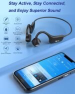 Bone Conduction Headphones Open-Ear Bluetooth 5.0, IP65 Waterproof Wireless Sport Headset with 8H Playtime, Secure Fit for Running/Cycling/Gym, HD Audio w/Mic (2025 Upgraded) - Image 3