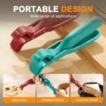 3 Pcs Hot Plate Grippers, 2026 New Multi-Function Anti-Scald Bowl Clip, Non-Slip Hot Plate Gripper Tongs for Microwave, Oven, Air Fryer, Steamer, Pots & Bowls (3 Pcs Red) - Image 6