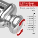 Pasta Maker Attachment for All Kitchenaid Stand Mixers, 3 PCS Kitchen Aid Pasta Attachments Included Pasta Dough Roller, Fettuccine Cutter, Spaghetti Cutter and Cleaning Brush - Image 3