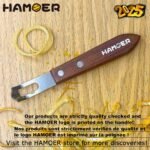 Citrus Lemon Zester & Channel Knife Tool for Kitchen Bar, Stainless Steel Blade, Ergonomic Design, Wooden Handle & Rubber & Plastic Handle Set Tool - Image 6